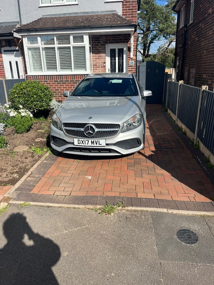 Block Paving Driveway Transformation - before