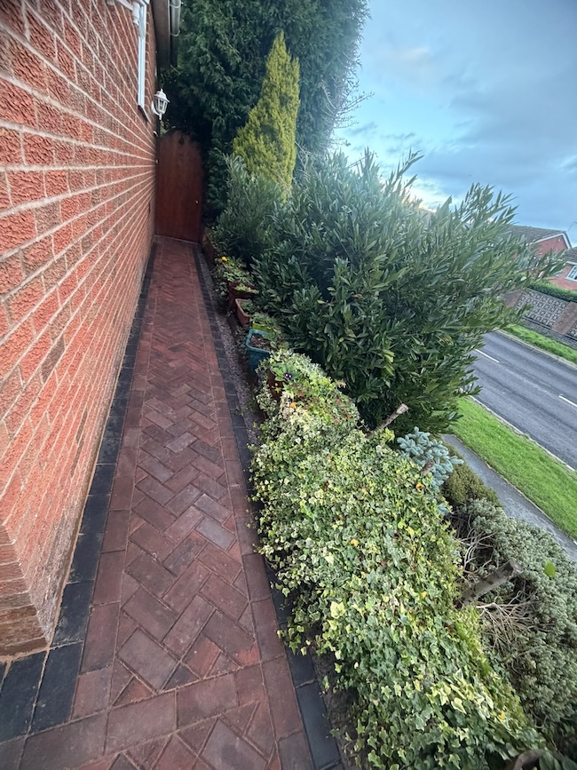 Completed block paving driveway at a home on Spey Drive, Kidsgrove ST7
