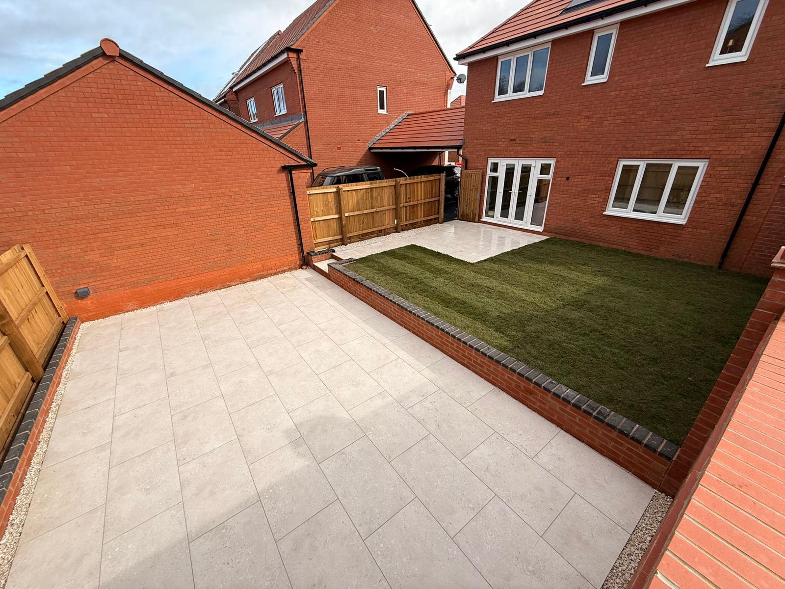 Porcelain Patios project by Age Paving Ltd
