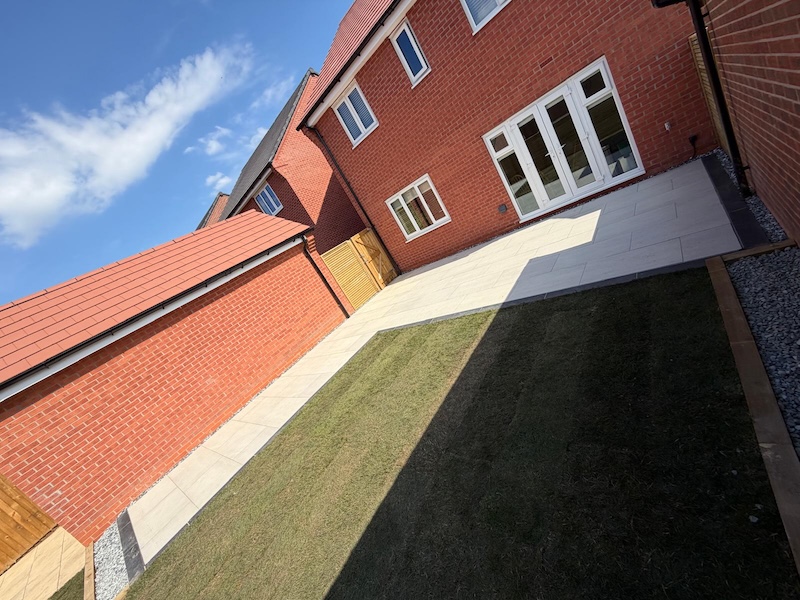 Porcelain Patios project by Age Paving Ltd