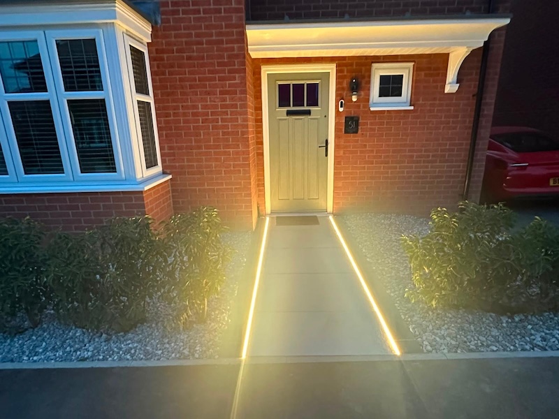 Porcelain Patios project by Age Paving Ltd