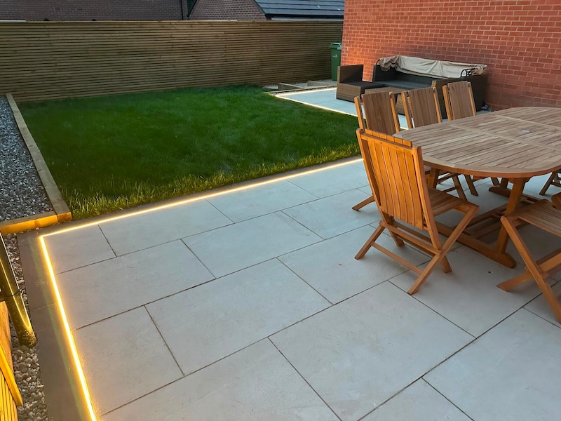 Porcelain Patios project by Age Paving Ltd